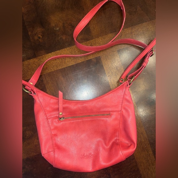 Women’s Coral Lucky Brand Purse Bag Small Cross Body shoulder bag - Picture 3 of 10